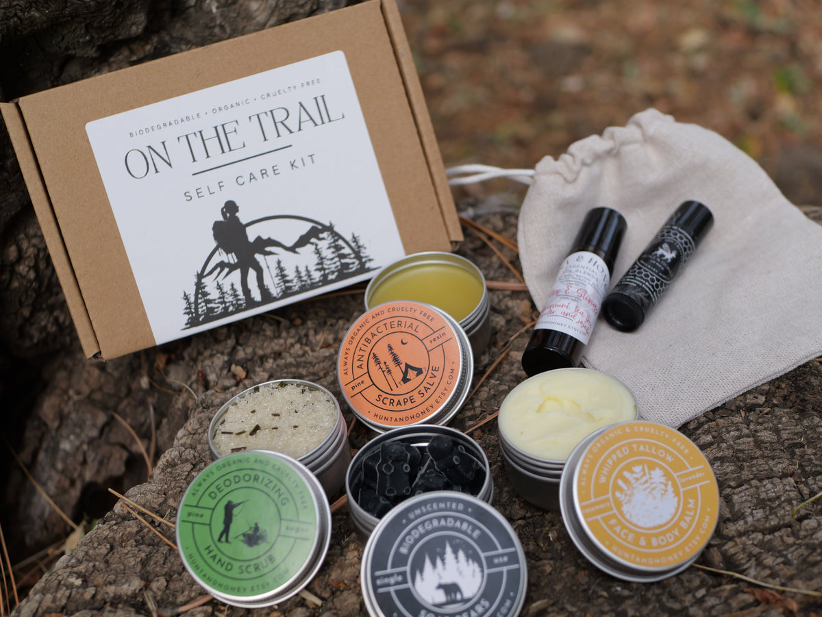 On The Trail gift set - self care - great gift for climbers, hikers, hunters, backpackers, and more!