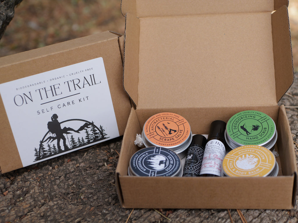 On The Trail gift set - self care - great gift for climbers, hikers, hunters, backpackers, and more!