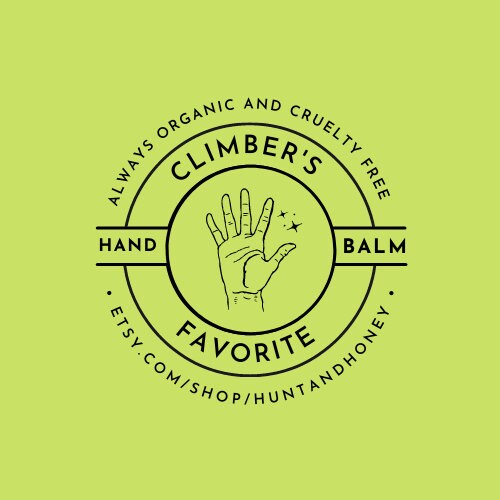 Rock Climbing Hand Balm in reusable metal tin