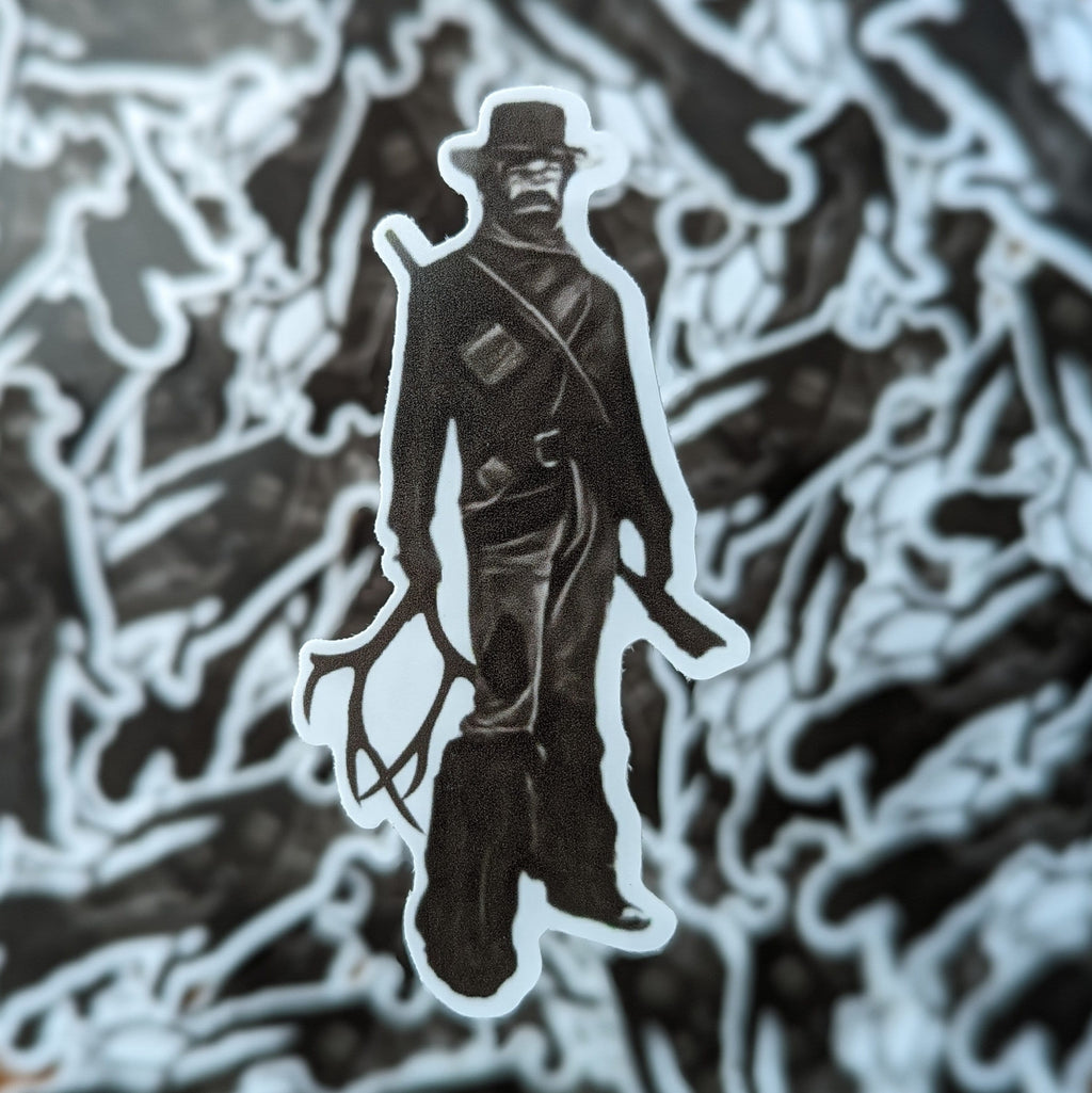 Jeremiah Johnson Shed Hunter Sticker - Weatherproof Vinyl Decal