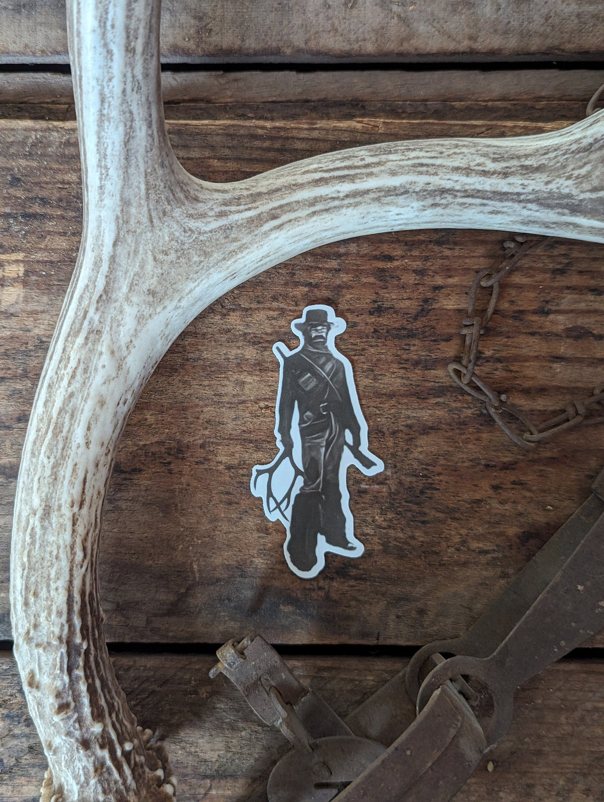 Jeremiah Johnson Shed Hunter Sticker - Weatherproof Vinyl Decal