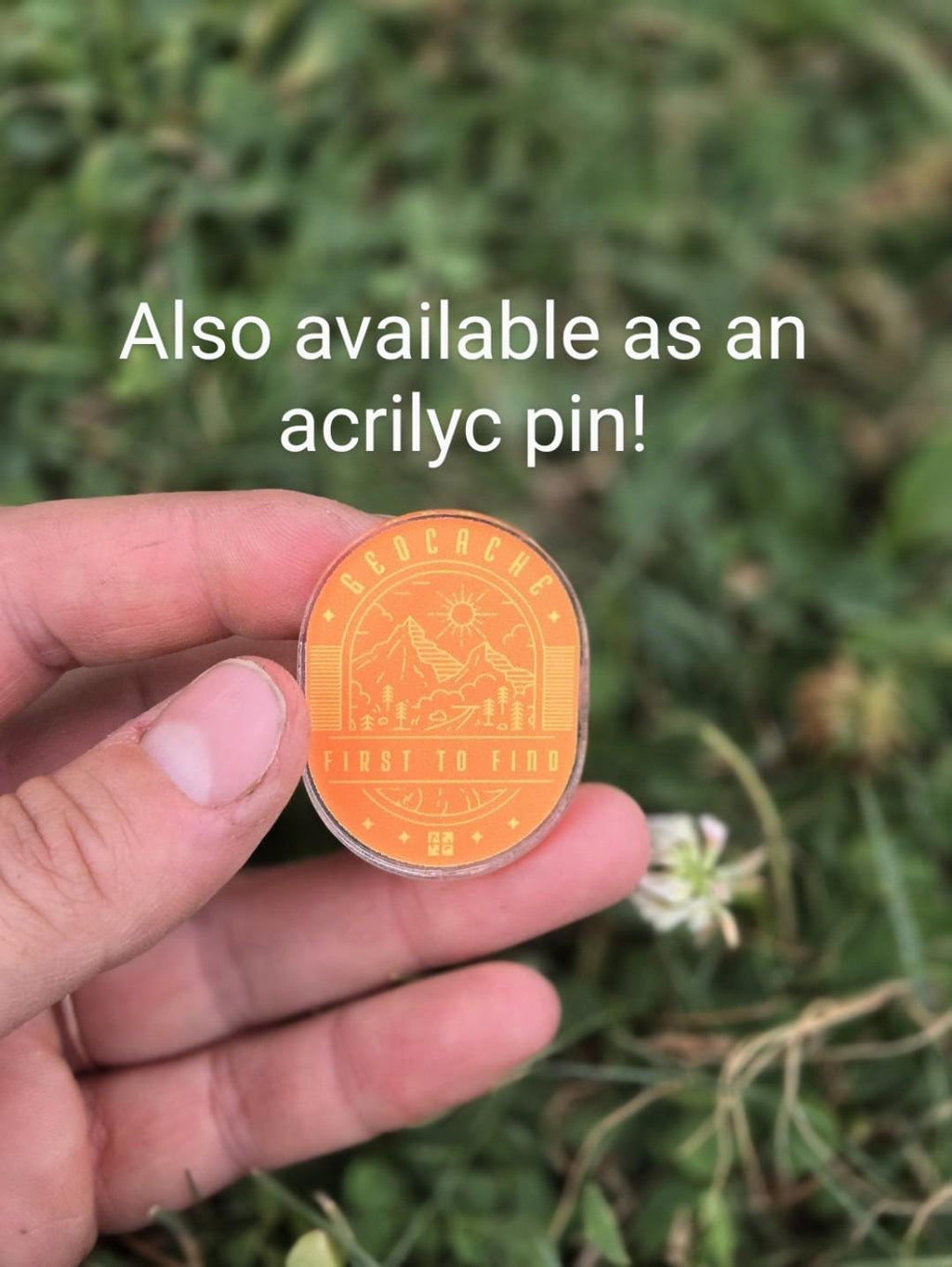 Geocaching First To Find Sticker – Unique Swag Prize (1.5 inch)
