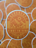 Geocaching First To Find Sticker – Unique Swag Prize (1.5 inch)