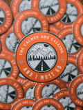 Geocaching Sticker – "The Caches Are Calling", Weatherproof Vinyl (2.5")