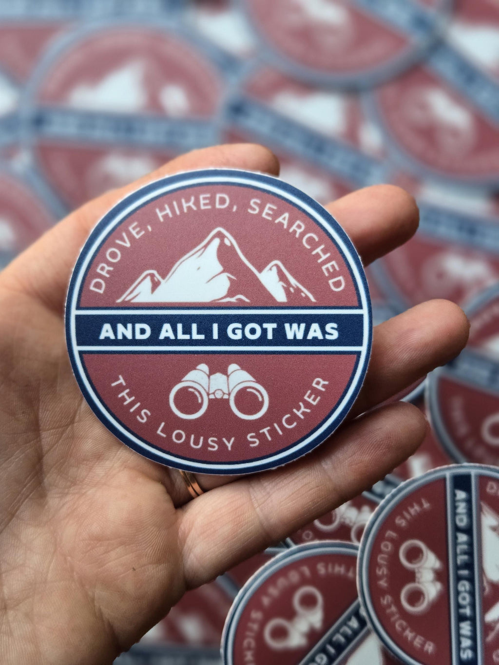 Geocaching Sticker - "All I Got Was This Lousy Sticker"