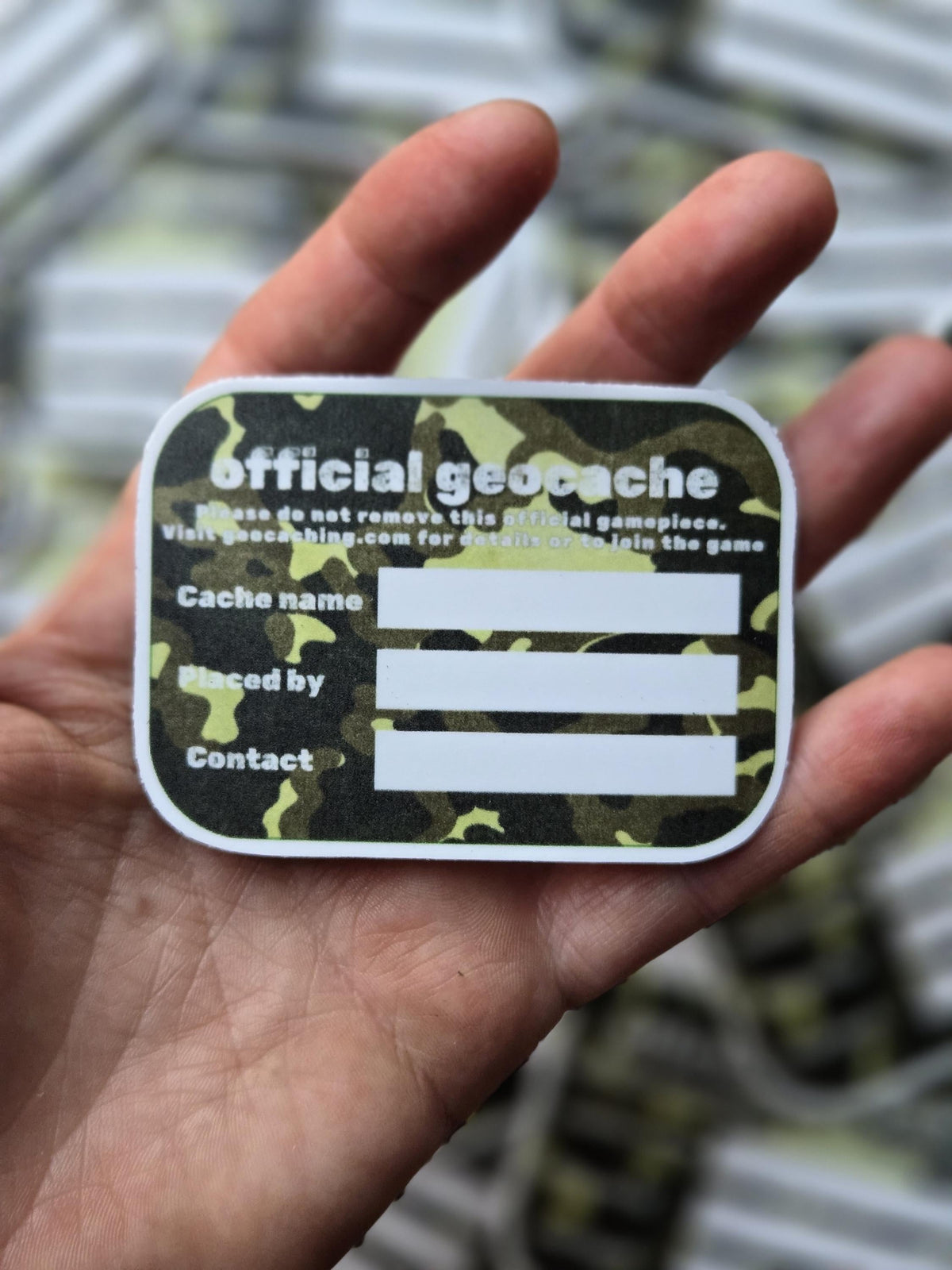 Geocaching 2.5" vinyl sticker - weatherproof stickers - geocache label
