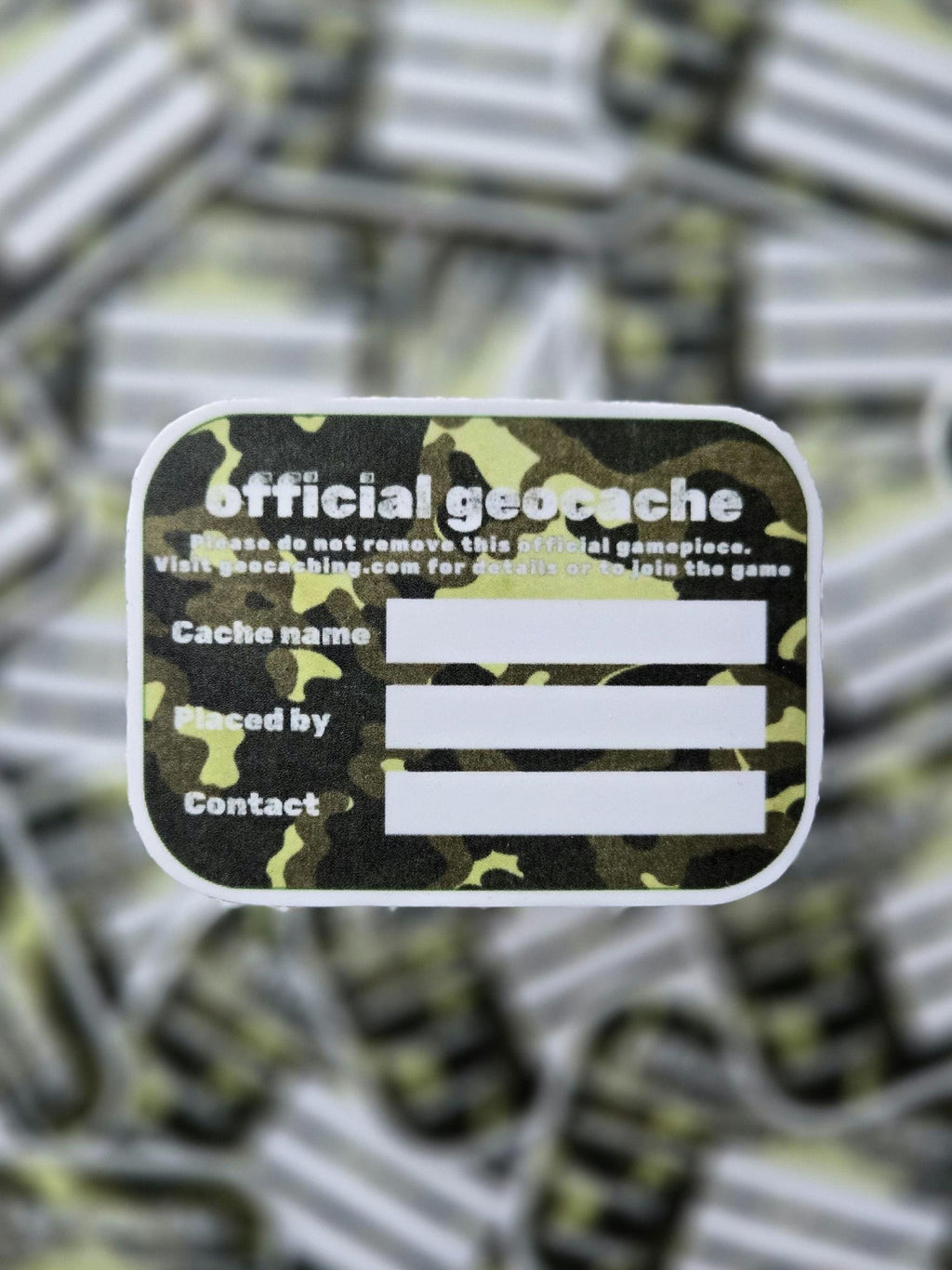 Geocaching 2.5" vinyl sticker - weatherproof stickers - geocache label