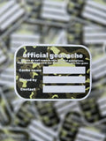 Geocaching 2.5" vinyl sticker - weatherproof stickers - geocache label