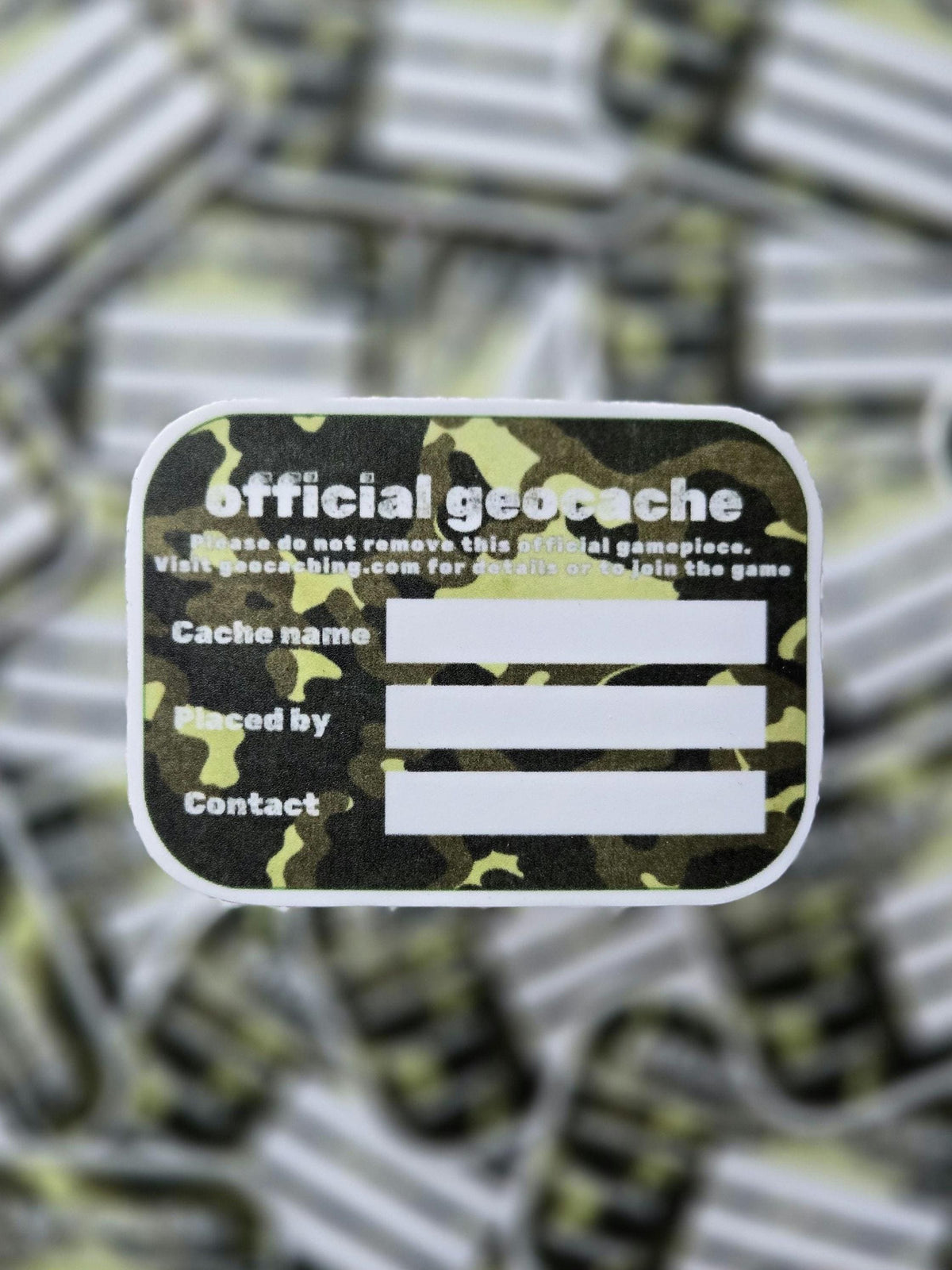 Geocaching 2.5" vinyl sticker - weatherproof stickers - geocache label