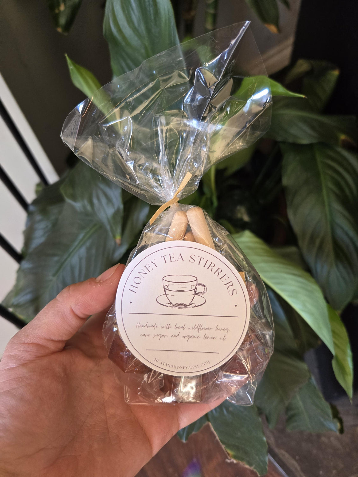 Honey Stirrers for tea and coffee - set of 3 - organic Oregon honey