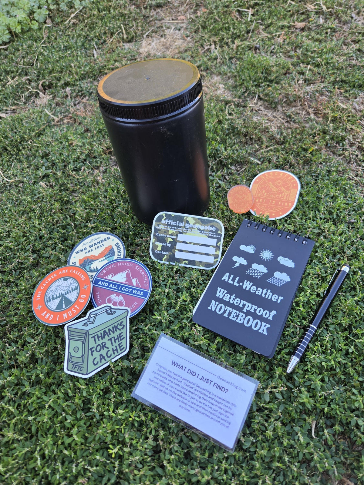 ready to hide - geocache kit - fill your own container - geocaching supplies