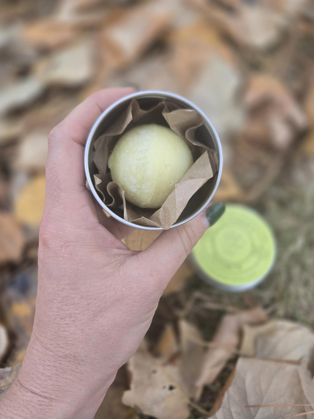 Rock Climbing Hand Balm in reusable metal tin