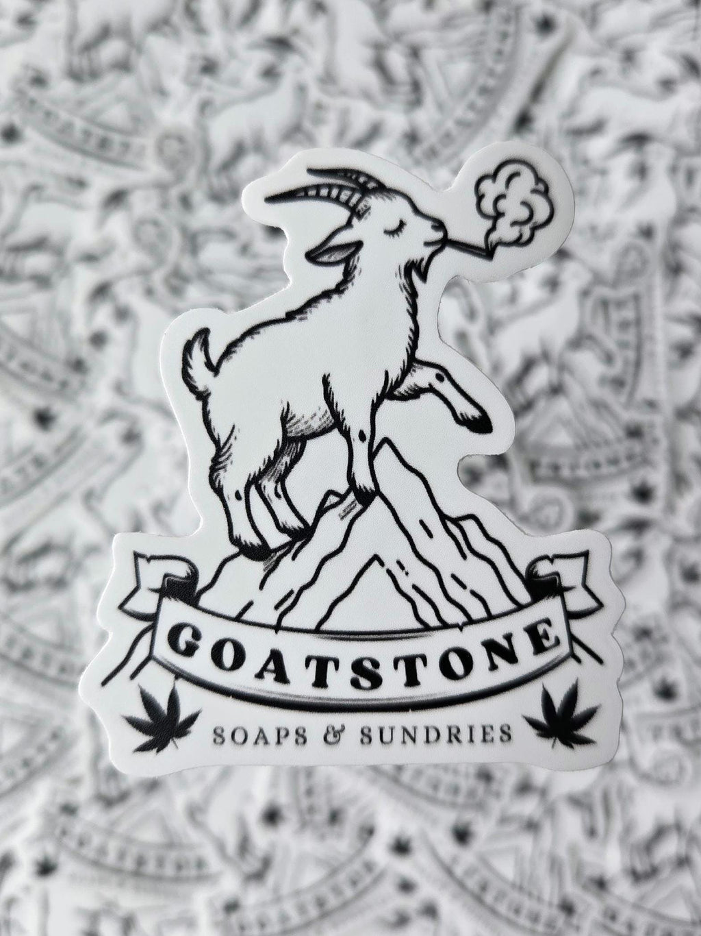 GOATSTONE 2" vinyl sticker weatherproof
