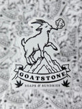 GOATSTONE 2" vinyl sticker weatherproof