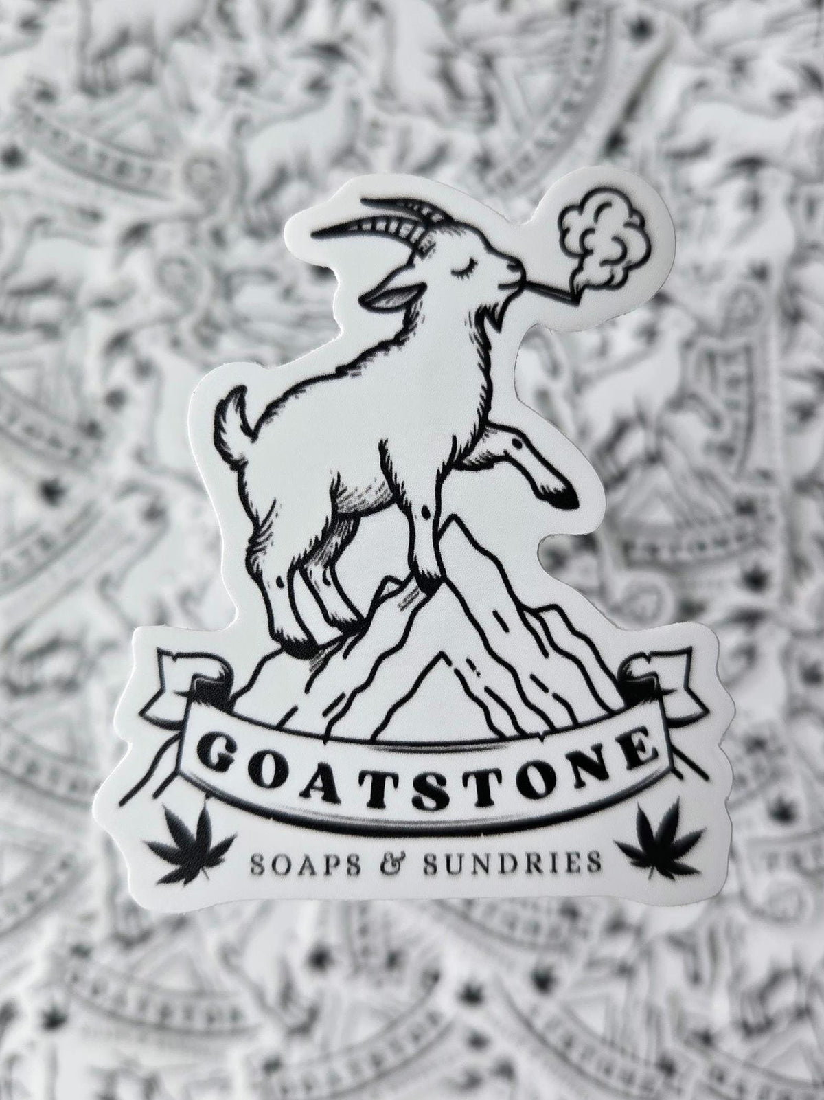 GOATSTONE 2" vinyl sticker weatherproof