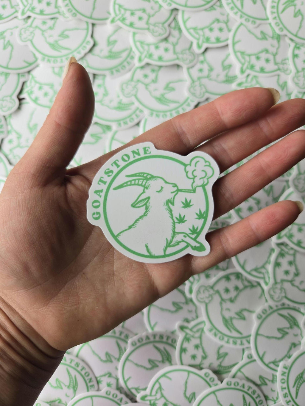 GOATSTONE 2" vinyl sticker weatherproof