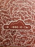 Go Geocaching Vinyl Sticker - Weatherproof Swag (2.5")