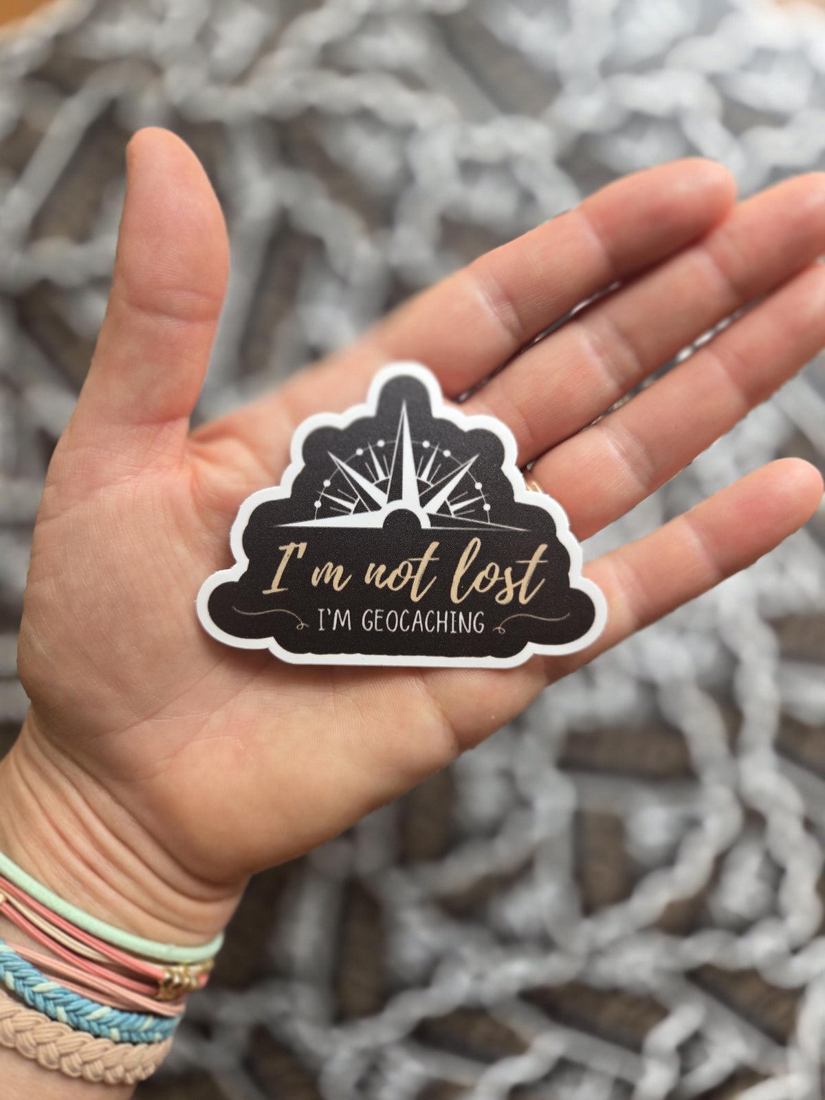 I'm Not Lost Geocaching Sticker - Weatherproof Vinyl Decal