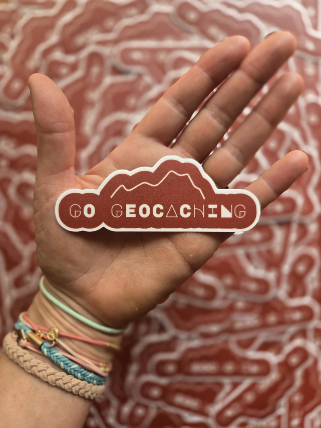 Go Geocaching Vinyl Sticker - Weatherproof Swag (2.5")