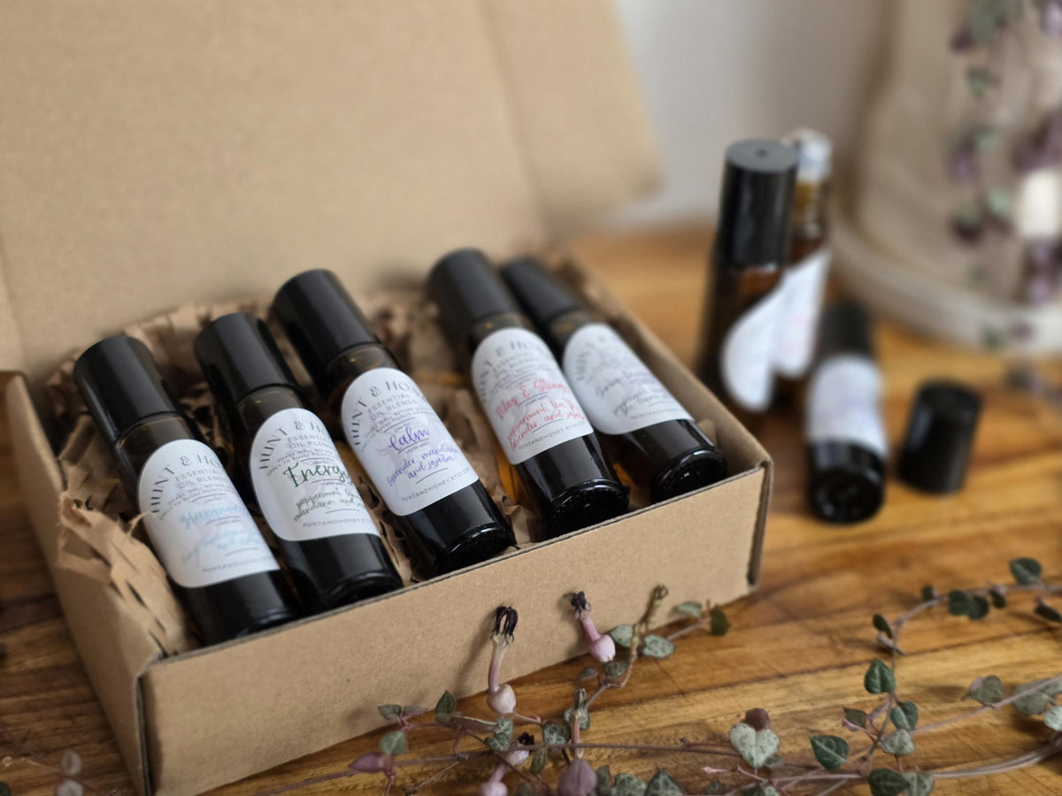 Aromatherapy Gift Set - essential oil roller balls