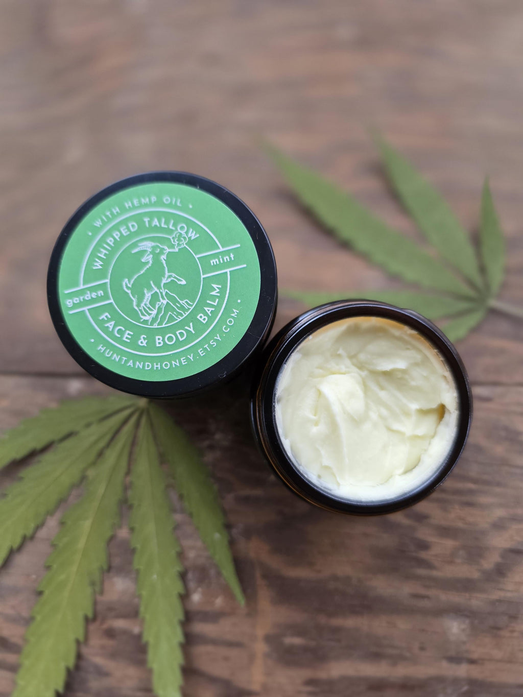 GOATSTONE tallow & hemp oil face, hand, body lotion - grass fed - natural skincare - rosemary mint