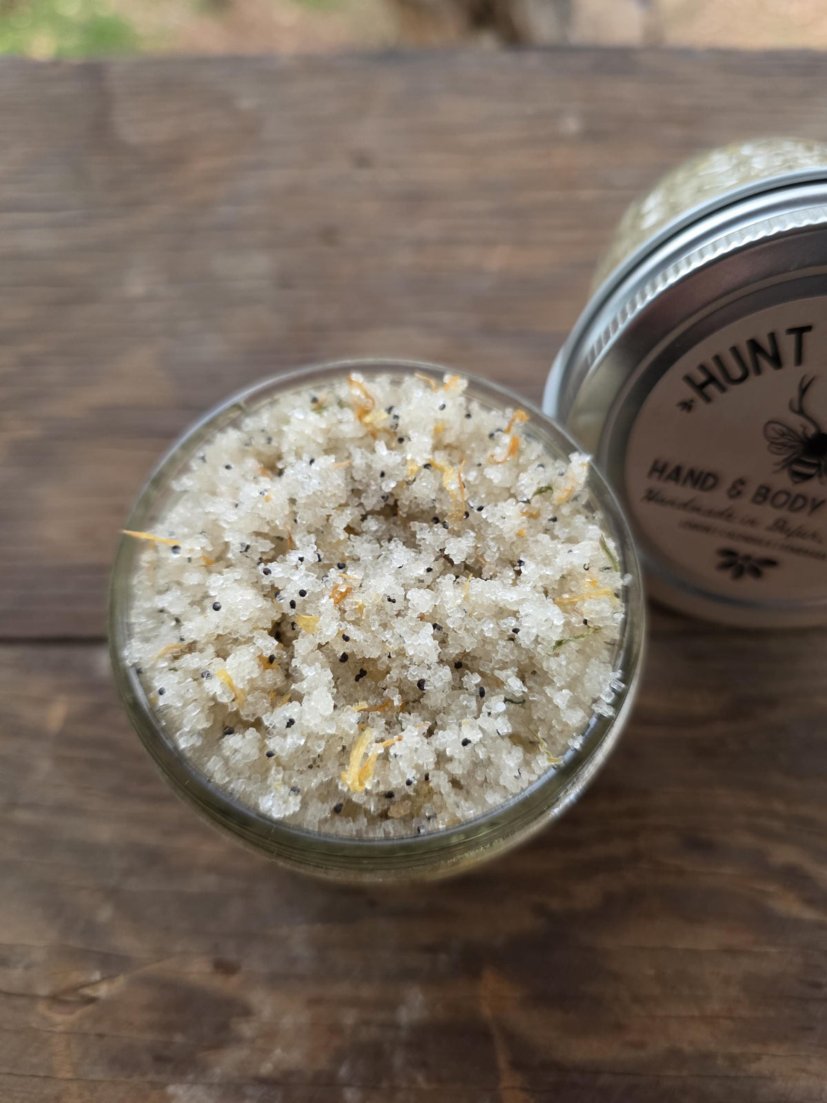 Lemon Calendula Demarara Sugar Scrub - Natural Exfoliating Hand & Body Scrub