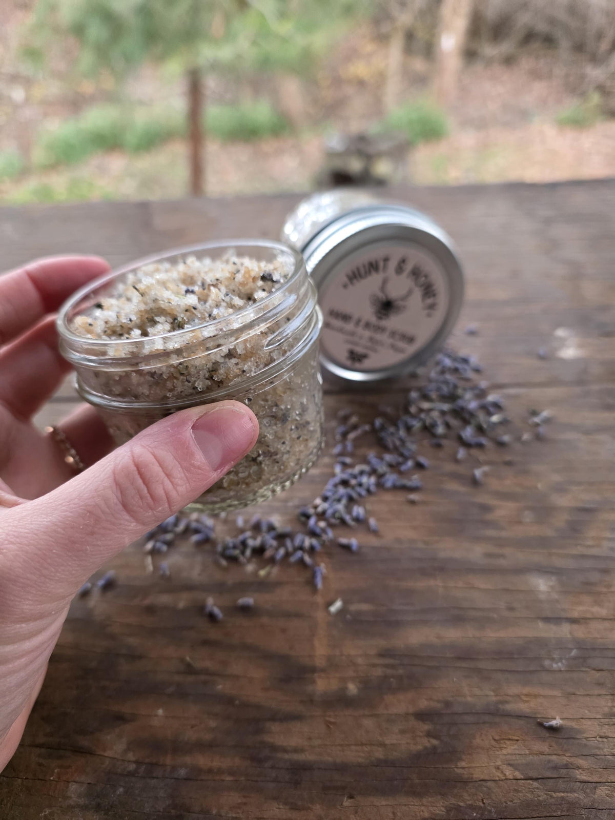 Lavender Demarara Sugar Scrub - Natural Exfoliating Hand & Body Scrub