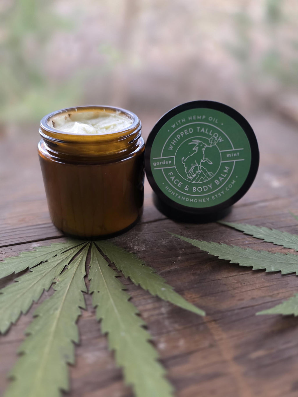 GOATSTONE tallow & hemp oil face, hand, body lotion - grass fed - natural skincare - rosemary mint