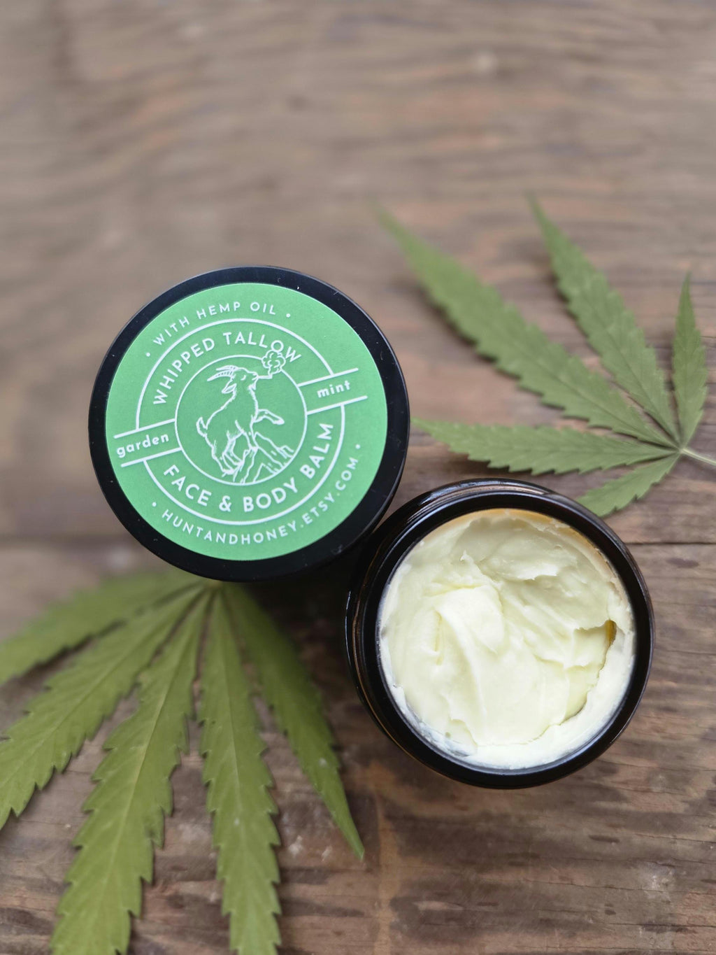 GOATSTONE tallow & hemp oil face, hand, body lotion - grass fed - natural skincare - rosemary mint