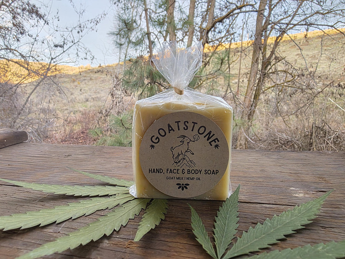 GOATSTONE goat milk & hemp oil soap - organic skincare